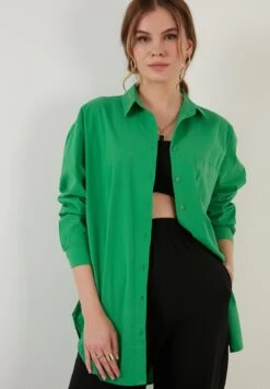 LELA Loose Fit - Overhemd - Green 13 LELA Loose Fit - Overhemd - Green -Stijl Verkoop 61a0060acca248f4b2b762b9962f54fe