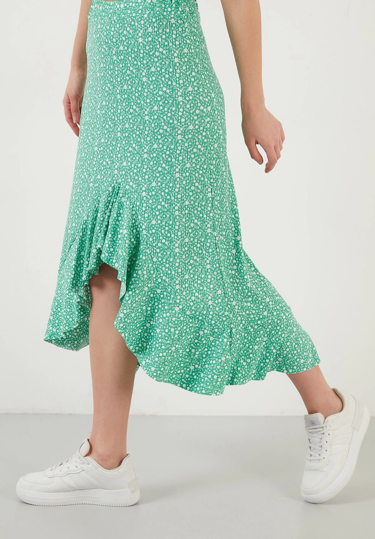 LELA Midi - A-Lijn Rok - Benetton Color 5 LELA Midi - A-Lijn Rok - Benetton Color - Afbeelding 4