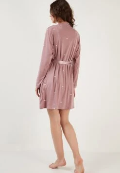 LELA Soft Touch - Nachtjapon - Dusty Rose -Stijl Verkoop 63c25fc71dce4ecfa63582813e92f2a9