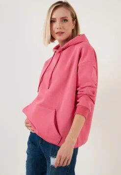 LELA Regular Fit - Hoodie - Fuchsia -Stijl Verkoop 6843f96d38294312a350d900accd08fb