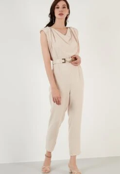 LELA Slim Fit - Jumpsuit - Stone