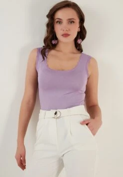 LELA Slim Fit - Top - Lilac 11 LELA Slim Fit - Top - Lilac -Stijl Verkoop 68baffdb87b14cf6b25ea5cb1ef3980e