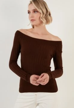 LELA Regular Fit - Trui - Brown -Stijl Verkoop 6944ed7e25434856ac716131fc97cd76