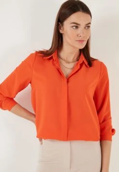 LELA Overhemdblouse - Orange -Stijl Verkoop 6a365c499d8d48dfb505084a08065795