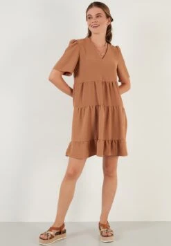 LELA Loose Fit - Jurk - Light Brown -Stijl Verkoop 6ada9053ea4d450484006289b953eb14