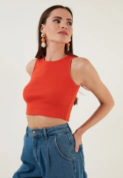 LELA Top - Orange -Stijl Verkoop 6b0285fa9b5a438cae81e333e3da274a