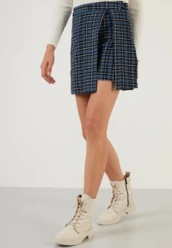 LELA A-Lijn Rok - Indigo -Stijl Verkoop 6ba4795241fd41abb0cdc18b7abd54fb