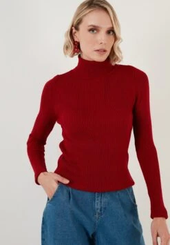 LELA Regular Fit - Trui - Red -Stijl Verkoop 6ca481a1600f41eaa0598f82859f1fb4