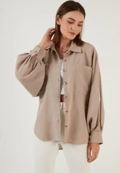 LELA Overhemdblouse - Mink Color -Stijl Verkoop 6f5a328aa0f4430f86ee1efabaed5089