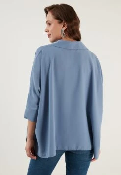 LELA Oversized - Overhemdblouse - Indigo -Stijl Verkoop 707297fa97aa453db401ac8dc4227d50