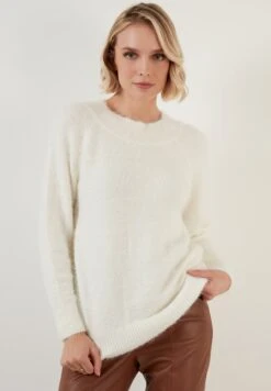 LELA Regular Fit - Trui - Ecru