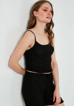 LELA Pyjama - Black-Red -Stijl Verkoop 72e4364767bb45bdbb252d7c816edade