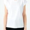 LELA Crew Neck - T-Shirt Basic - White -Stijl Verkoop 72fedbecf81143c791e9c9179f253634