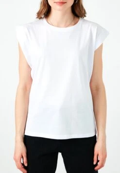 LELA Crew Neck - T-Shirt Basic - White