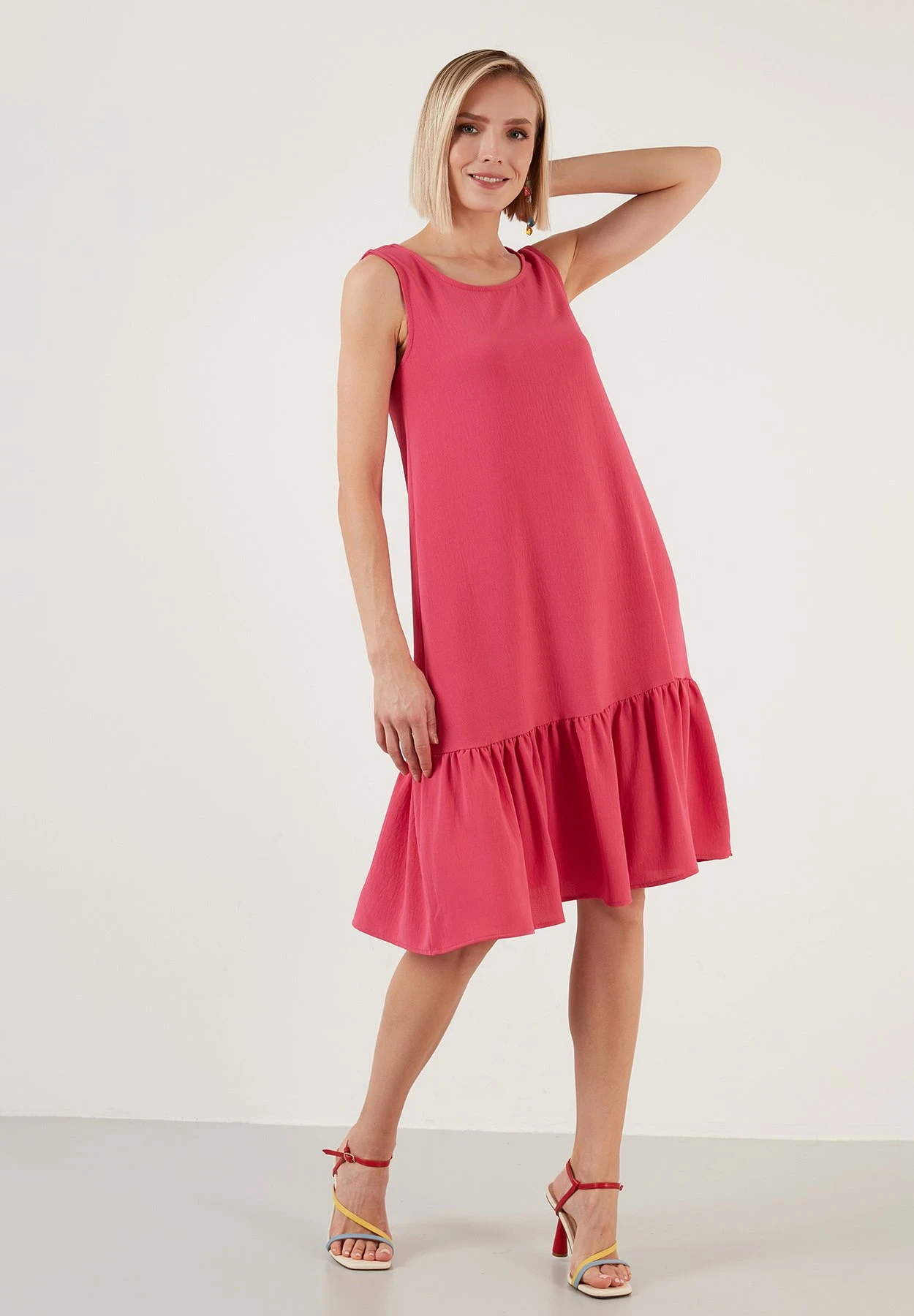 LELA Regular Fit- Jurk - Fuchsia 6 LELA Regular Fit- Jurk - Fuchsia - Afbeelding 4