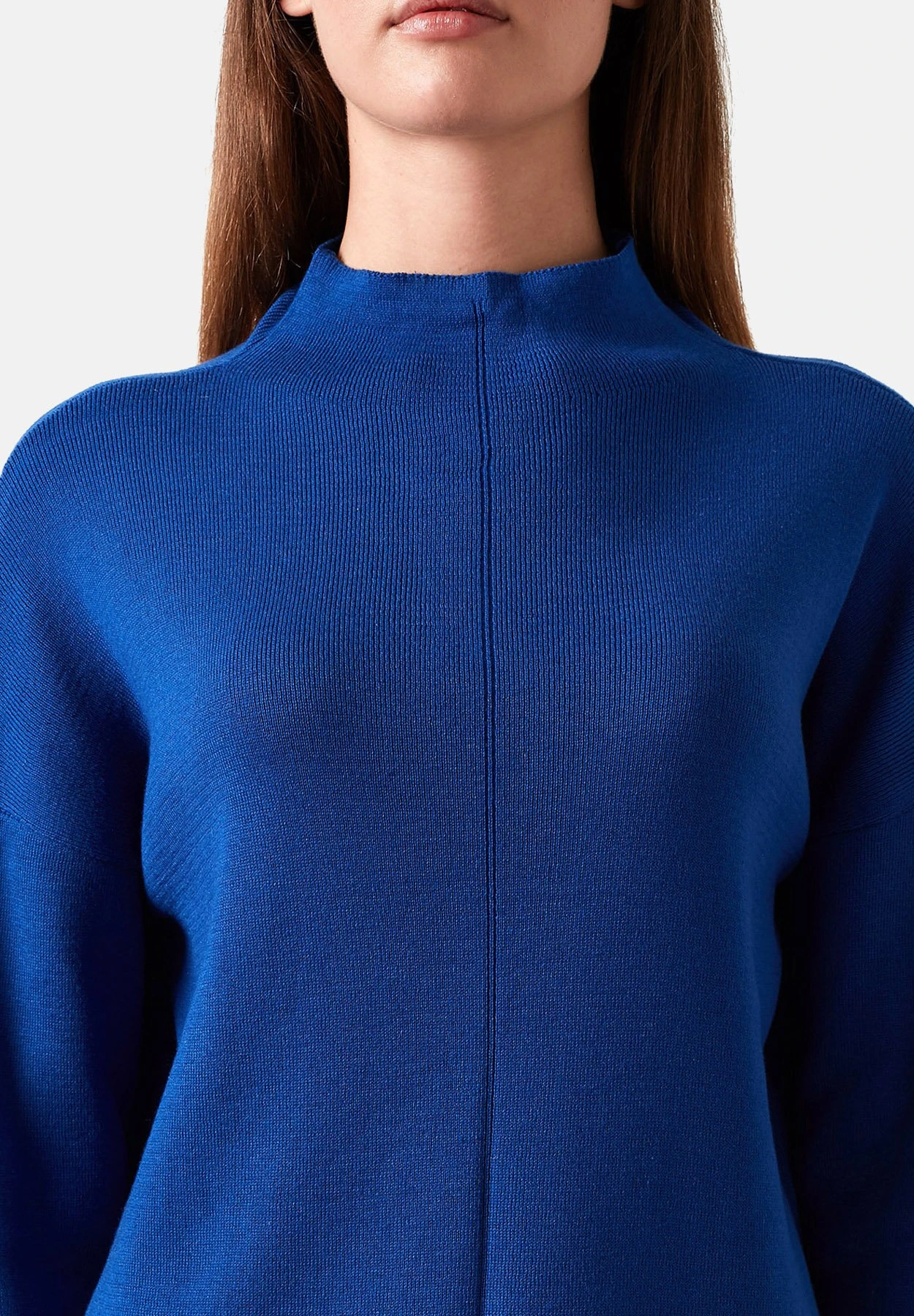 LELA Long Back- Trui - Ink Blue 5 LELA Long Back- Trui - Ink Blue - Afbeelding 3