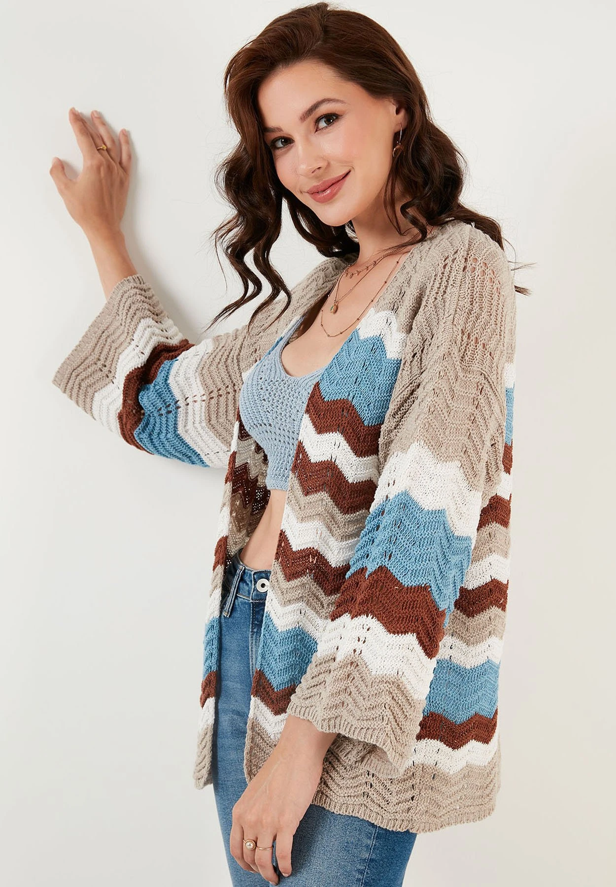 LELA Regular Fit - Vest - Mink 7 LELA Regular Fit - Vest - Mink - Afbeelding 5