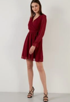 LELA Mini- Jurk - Bordeaux 11 LELA Mini- Jurk - Bordeaux -Stijl Verkoop 739edc398cc64fcaaa8825c3fb310f9d