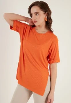 LELA Slim Fit - Blouse - Orange -Stijl Verkoop 7567f2a54b064111a8a238cb23ec18e6
