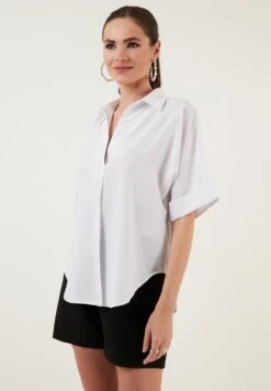 LELA Loose Fit - Blouse - White 13 LELA Loose Fit - Blouse - White -Stijl Verkoop 76b4c84c7b9a40779fd01efb8cd641d9