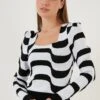LELA Trui - Black White -Stijl Verkoop 78e81c30fb8644948f4eab03a22e074a