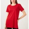 LELA Slim Fit - T-Shirt Basic - Red -Stijl Verkoop 7ce55398ef2d4c3fa3e6426ec1d073a2