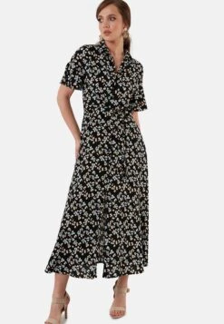 LELA Slim Fit - Blousejurk - Black -Stijl Verkoop 7ff7fc17533448ea8057fad34857b061