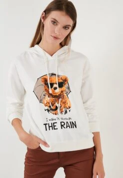 LELA Regular Fit - Hoodie - White