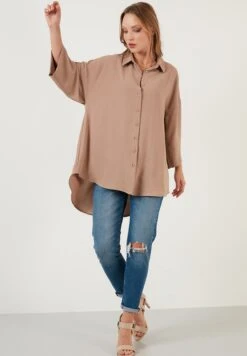 LELA Overhemdblouse - Mink 13 LELA Overhemdblouse - Mink -Stijl Verkoop 81178a5c84494544ba83c8369c266d24