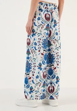 LELA Broek - White/Blue -Stijl Verkoop 81907e85263e423991c44dec6b3305a9