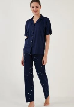 LELA Set Regular Fit - Pyjama - Dark Blue