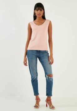 LELA Regular Fit - Top - Powder Pink -Stijl Verkoop 8328b4f5e68d443f9cf50ad3e3df59f0