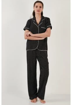 LELA Regular Fit Set - Pyjama - Black