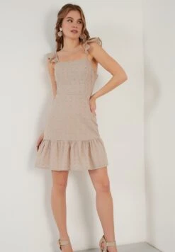 LELA Slim Fit - Cocktailjurk - Stone Colored 8 LELA Slim Fit - Cocktailjurk - Stone Colored -Stijl Verkoop 83935d503d8241e48a6bf6f029c74324