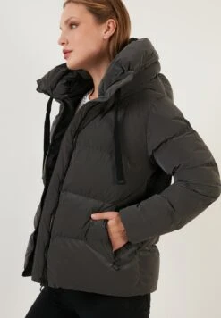 Lela Hooded Puffer Flame - Winterjas - Grey -Stijl Verkoop 83a7b473cb3447a1a7f78d233a2495d1