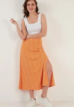 LELA A-Lijn Rok - Orange