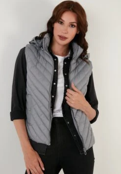LELA Regular Fit - Bodywarmer - Grey -Stijl Verkoop 850f62ee386e43b5954ad55dc578448a