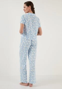LELA Regular Fit Set - Pyjamabroek - Blue -Stijl Verkoop 851fa409a2b649a281a2e2b76bb8a3bb