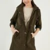LELA Regular Fit - Parka - Khaki -Stijl Verkoop 8606914e8c6b48058e3e36e2c9feb76a