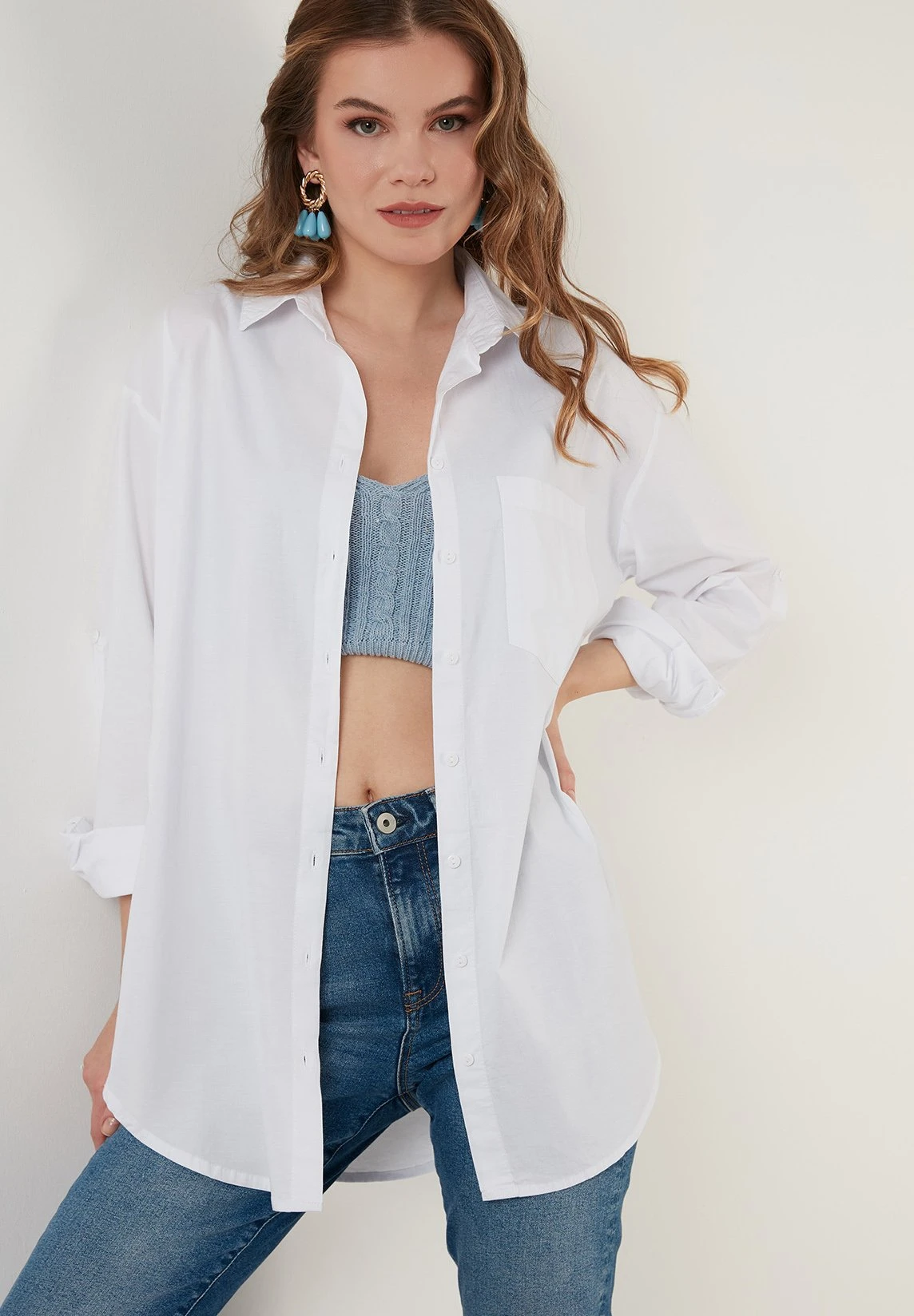 LELA Overhemdblouse - White 2 LELA Overhemdblouse - White