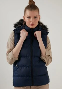 LELA Slim Fit - Bodywarmer - Navy Blue -Stijl Verkoop 89631579559a4f63ac0db181ee2933a3