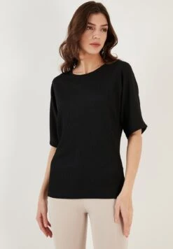 LELA Regular Fit - T-Shirt Basic - Black