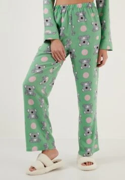 LELA Regular Fit - Pyjama - Green -Stijl Verkoop 8b32bf7816da41bf9fcc38fcdb27c614