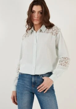 LELA Regular Fit - Overhemdblouse - Mint -Stijl Verkoop 8b546eafb04e4f2c96c7db9106eb09c7