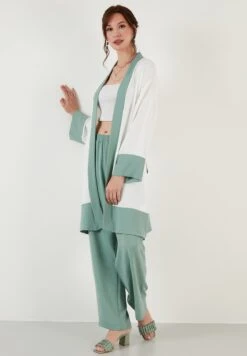 LELA Two Piece Set - Regular Fit - Halflange Jas - Mint -Stijl Verkoop 8bfb46013f0d493e872f2775fd5ce028