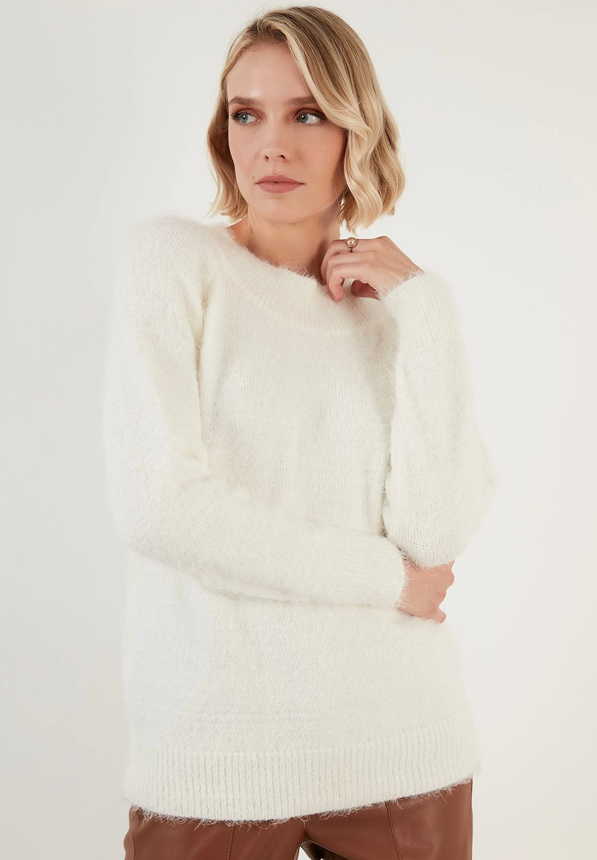 LELA Regular Fit - Trui - Ecru 5 LELA Regular Fit - Trui - Ecru - Afbeelding 3