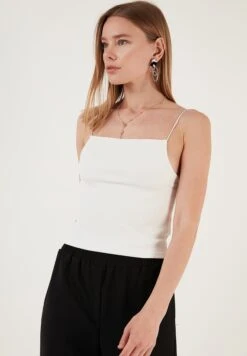 LELA Slim Fit - Top - White 8 LELA Slim Fit - Top - White -Stijl Verkoop 8e33a0fc79024f4887033de6cc061b3f
