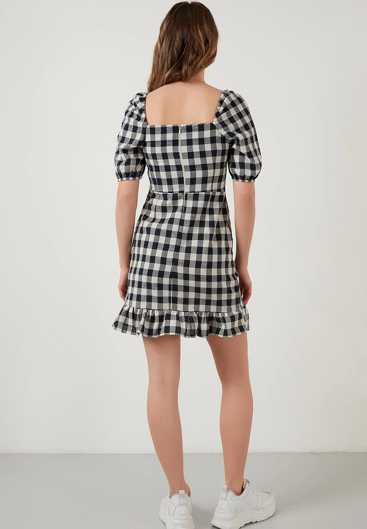 LELA Slim Fit - Jurk - Navy Blue 4 LELA Slim Fit - Jurk - Navy Blue - Afbeelding 2