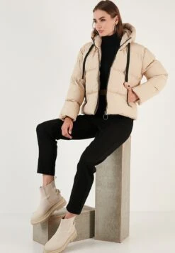 LELA Regular Fit - Winterjas - Stone -Stijl Verkoop 8f99c29ef23447c9a7e8a7ada2ca6f2d