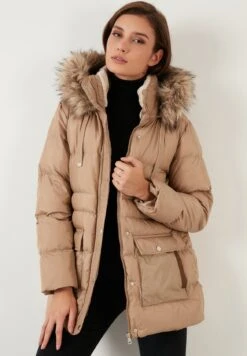 LELA Regular Fit - Winterjas - Dark Beige -Stijl Verkoop 8fbe73a93a7c4c7a8a3f5d0db816f165